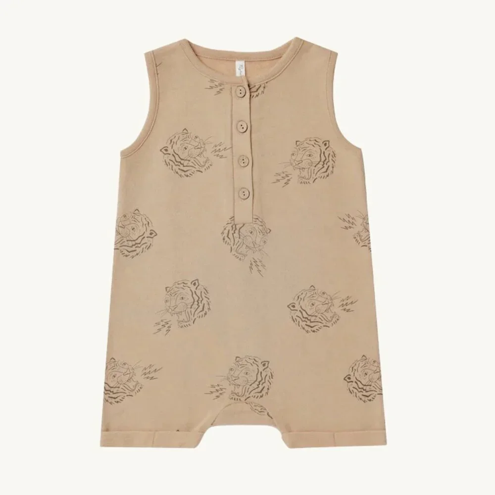 NWT - Rylee + Cru Davis Romper tigers print​​​
